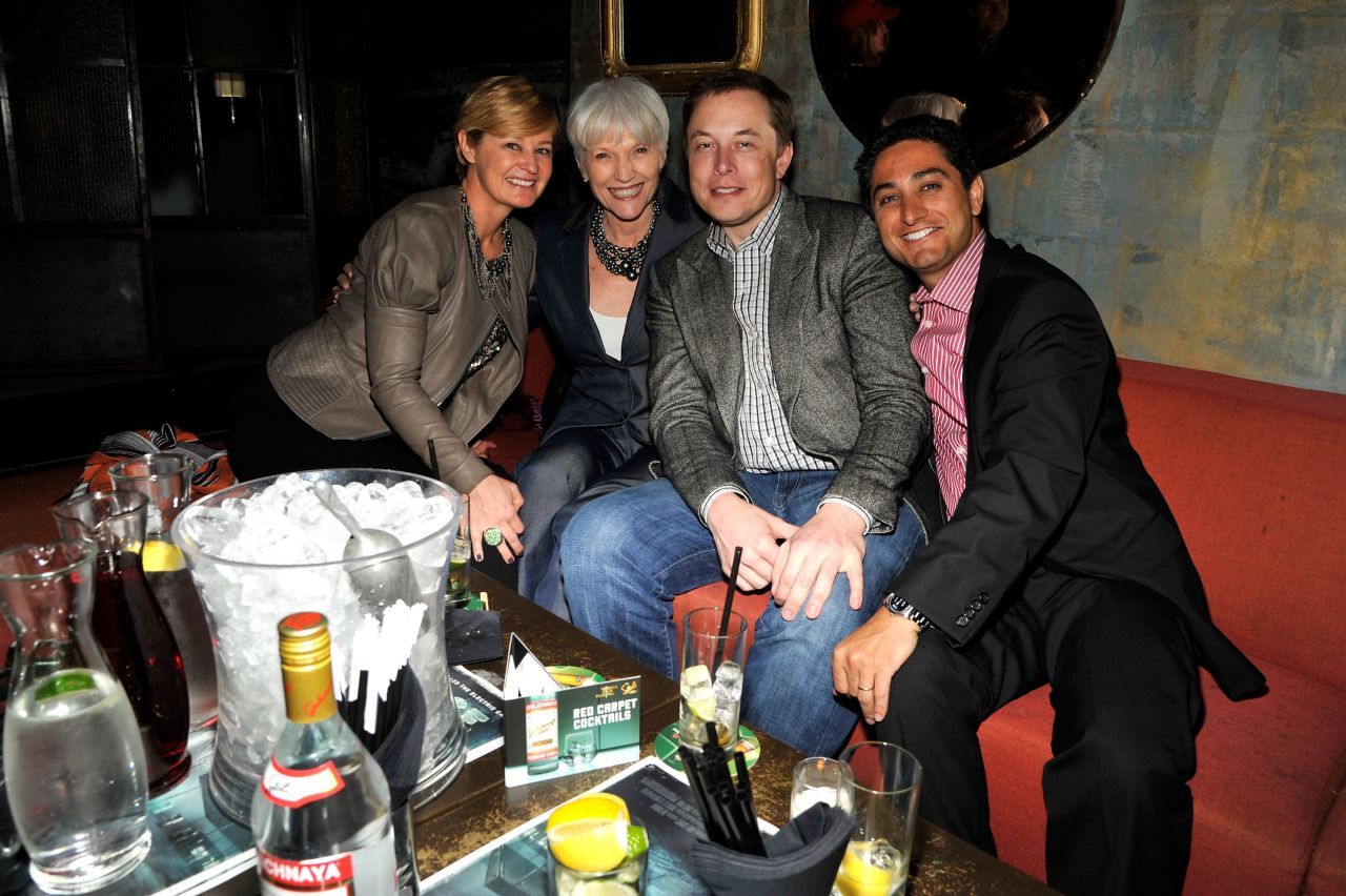 Tesla Motors CEO Elon Musk (third from left) no longer parties at New York's Bunker Club (pictured). It's closed. But you might see him at Buck's of Woodside, a Silicon Valley hot spot.