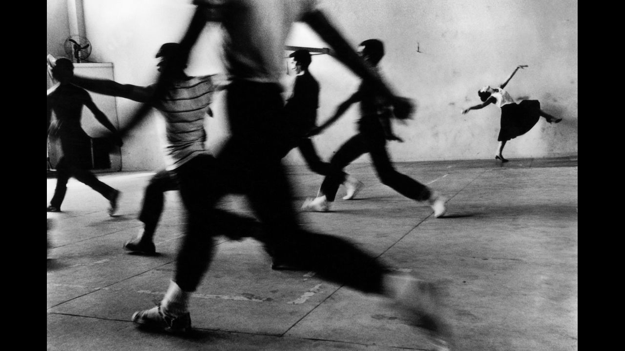 Rita Moreno during a rehearsal for "West Side Story" in 1961.