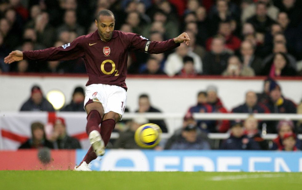 He is Arsenal's all-time record goalscorer, netting 175 times for the club. Henry helped Wenger's side win two Premier League titles and three FA Cups. He was part of Arsenal's "Invincibles" team of 2003-04, which went through the season without losing a league match.