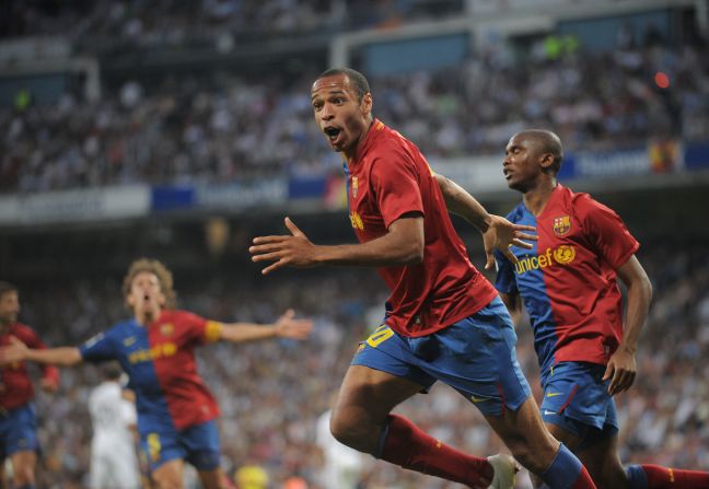 In 2007, Henry moved to Spain, joining Barcelona. A successful spell included two La Liga titles, one Copa del Ray and a European Champions League title in 2009.