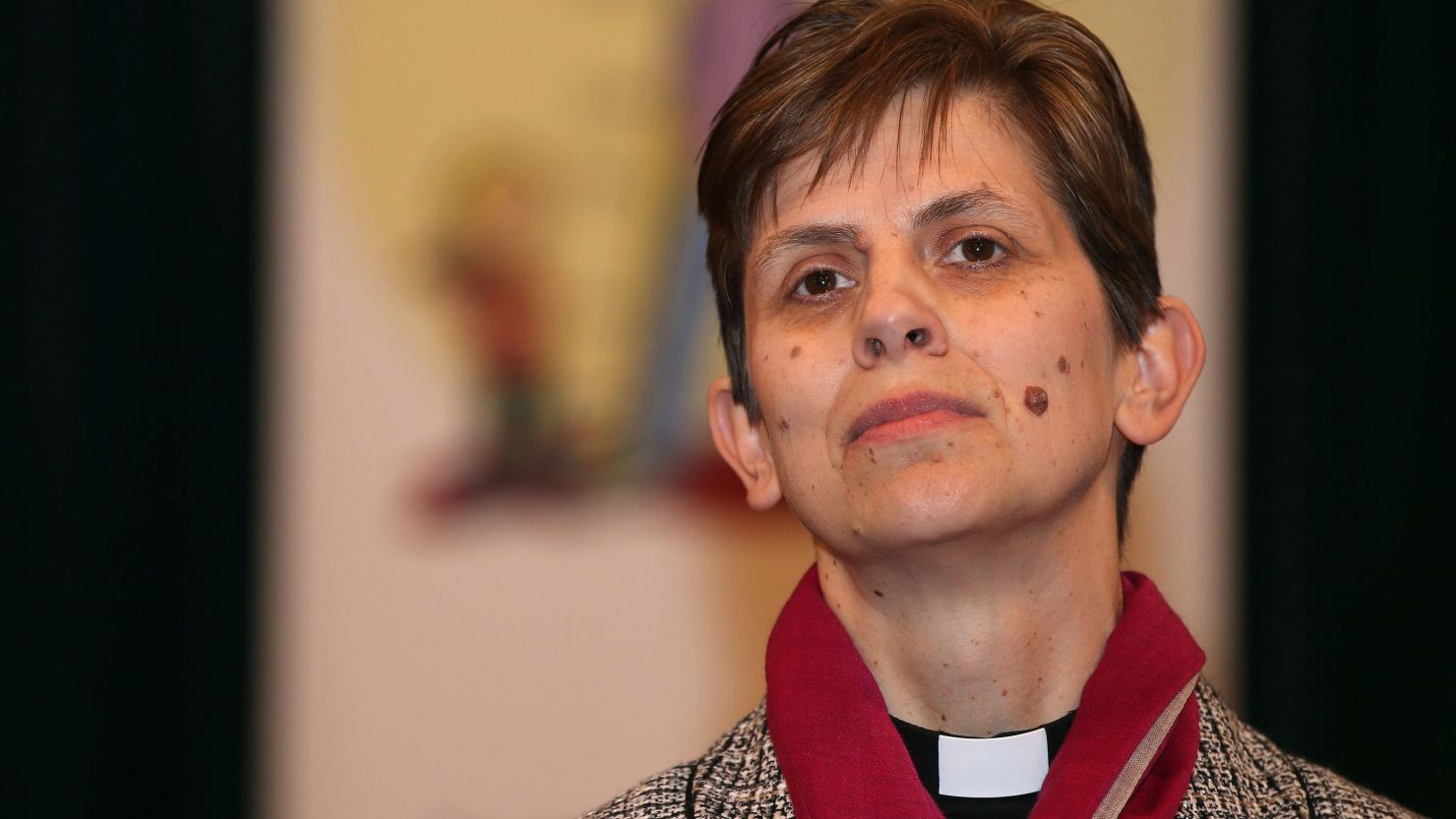 The Church of England announces the Rev. Libby Lane as its first woman bishop Wednesday in Stockport, England.