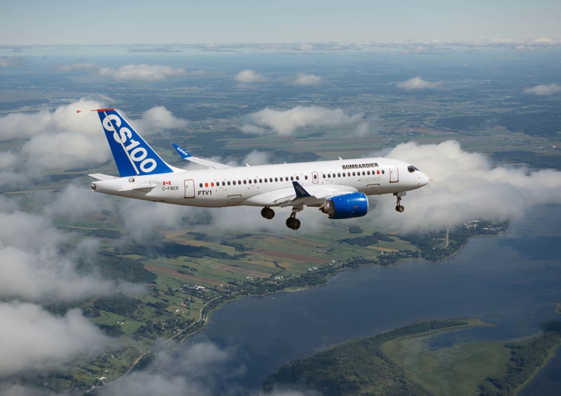 Bombardier calls its CSeries "the first all-new single-aisle plane in 30 years."