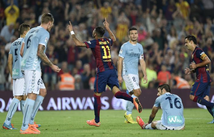 Eibar have also made the daunting trip to Barcelona -- 22 times champions of Spain. Their clash in October saw Eibar's Ander Capa miss a golden opportunity to put his side ahead, before goals from Xavi, Neymar and Lionel Messi settled matters. The entire town of Eibar could fit into Barca's Camp Nou stadium three-and-a-half times.