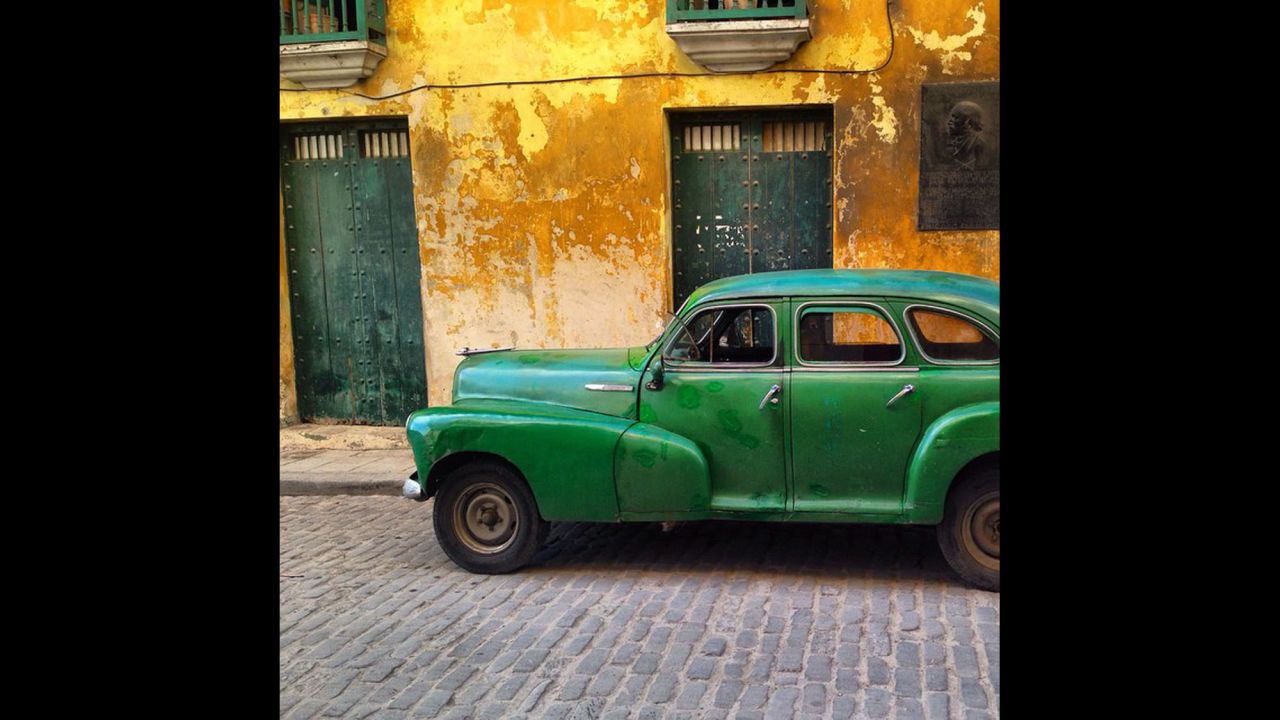 Here's an old Chevy in Old Havana.