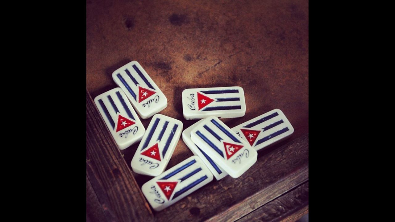 Playing dominoes is the main form of recreation for workers at a tobacco farm in Pinar del Rio, Oppmann says.