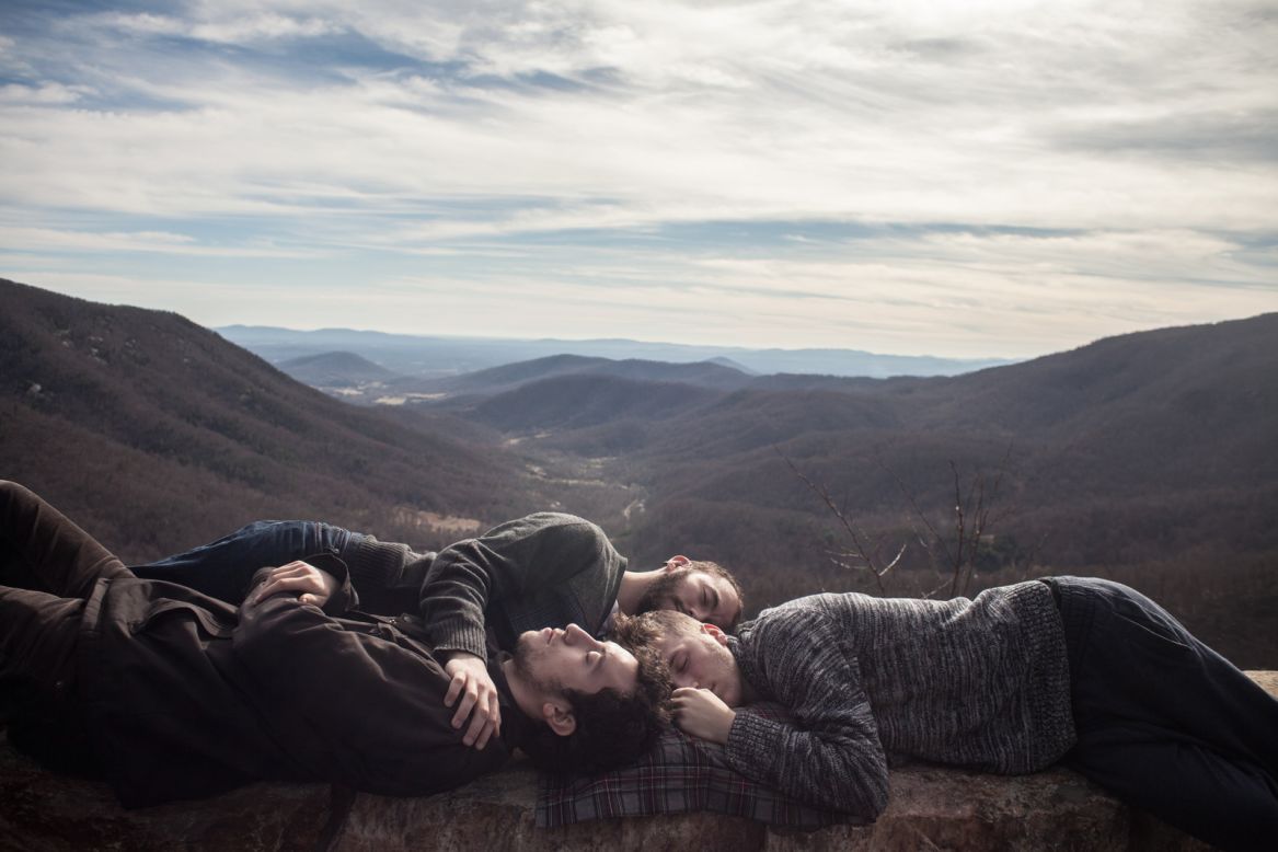 <strong>Honorable Mention People: "My brothers and I"</strong><br /><br />Location: Blue Ridge Parkway, United States <br /><br />Photo and caption by <a href="http://photography.nationalgeographic.com/photography/photo-contest/2014/users/2574513/" target="_blank" target="_blank">Tyler G</a>/National Geographic 2014 Photo Contest<br /><br />Tyler G says: "Our road trip down to Miami traversed this outlook on the Blue Ridge Parkway. We rested on this ridge overlooking the mountains. Though we argued consistently throughout the journey, here we were reminded of our brotherhood." 