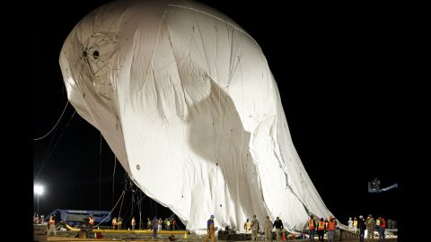 The aerostats carry technology that will almost double the reach of current ground radar detection, officials said.