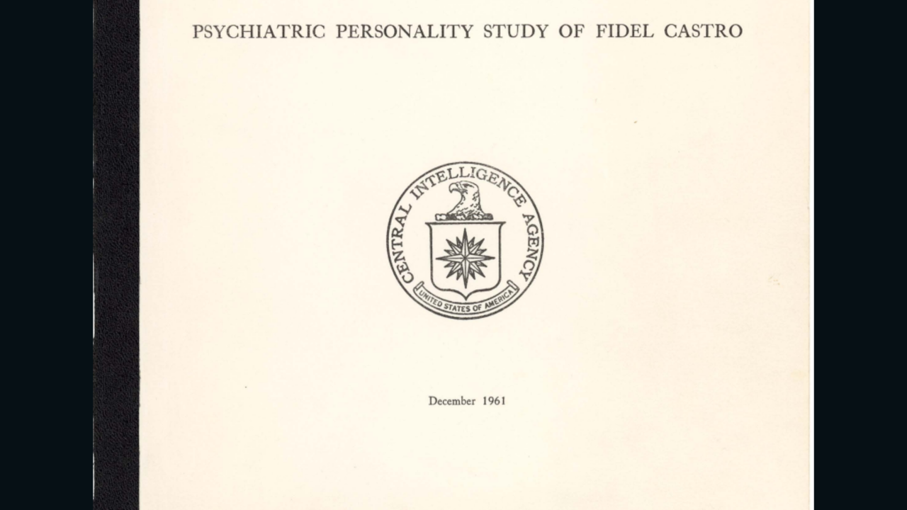 The CIA conducted a psychiatric evaluation of Fidel Castro in 1961. (National Archives)