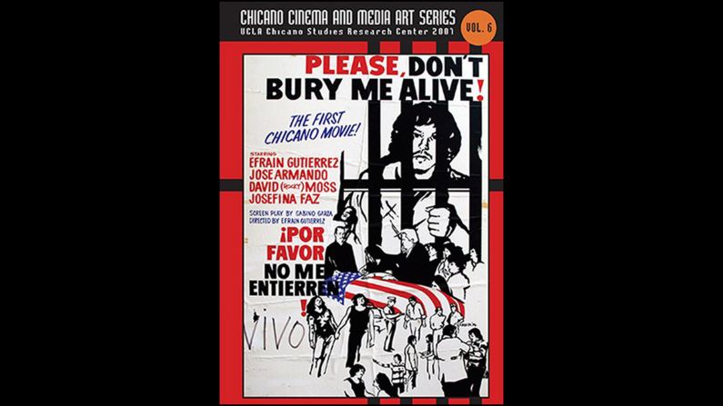 <strong>Please Don't Bury Me Alive! (1976):</strong> Efraín Gutiérrez wrote, directed, starred in and helped promote this independent film about the value of life and one's place in society in the wake of the Vietnam war.  History experts peg this title as the first Chicano feature film. 