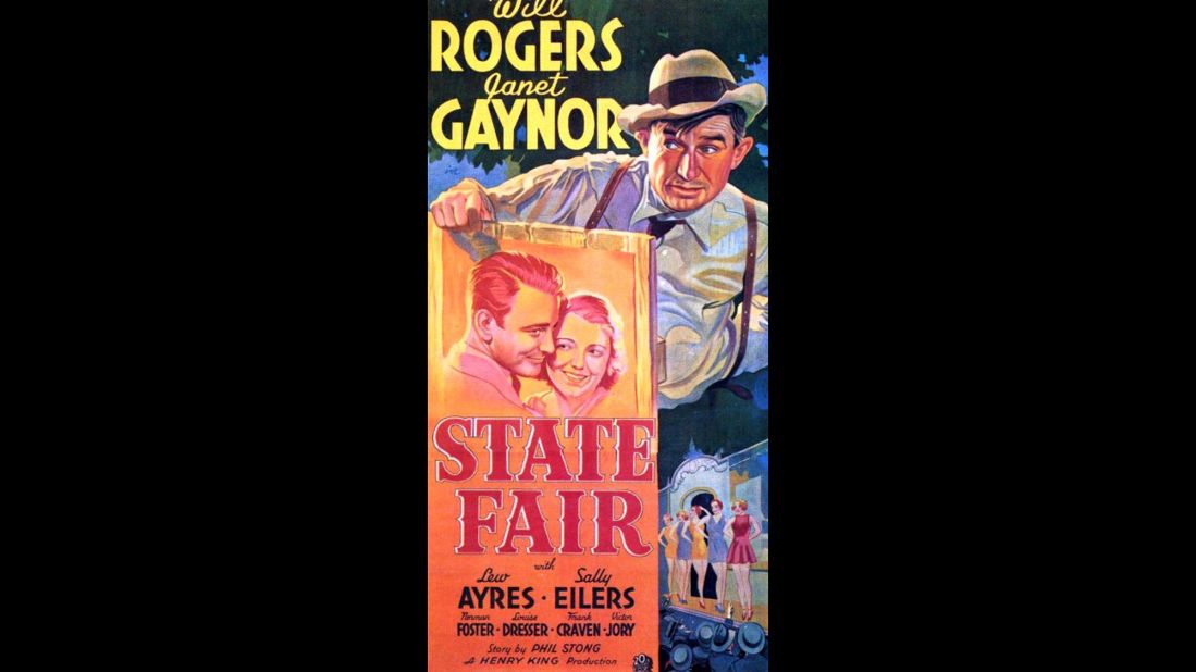 <strong>State Fair (1933):</strong> If you're looking for wholesome, you don't have to look much farther than this movie set at an Iowa state fair and starring Janet Gaynor and Will Rogers. 