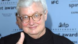 SANTA MONICA, CA - MARCH 22: Film critic Roger Ebert gives a thumbs-up at the 2003 IFP Independent Spirit Awards on March 22, 2003 in Santa Monica, California. (Photo by Jon Kopaloff/Getty Images)