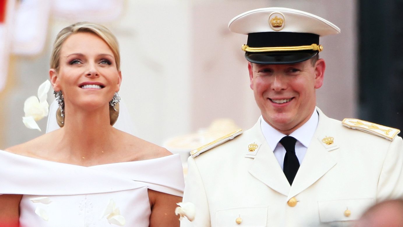 Princess Charlene of Monaco and Prince Albert II of Monaco welcomed twins Crown Prince Jacques Honore Rainier and Princess Gabriella Therese Marie in December 2014. The couple married in 2011. Prince Albert, Monaco's reigning monarch, is the son of Prince Rainier and Princess Grace, who was formerly known as Hollywood actress Grace Kelly. 