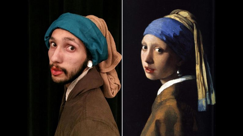 "Girl With a Pearl Earring" by Johannes Vermeer, 1665.