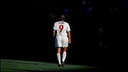 25 Apr 1999: Mia Hamm #9 of Team USA walks on the field during a game against Team China at the Giants Stadium in East Rutherford, New Jersey.