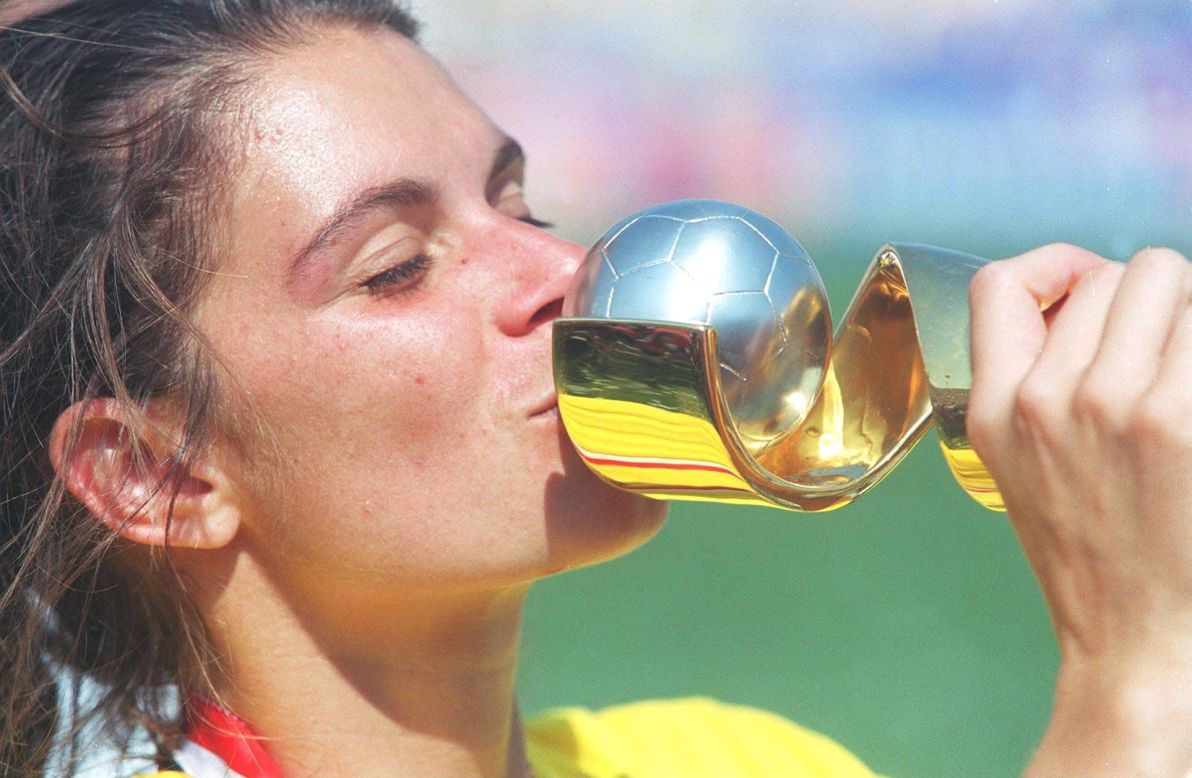 The 1999 tournament ended in glory for Hamm and her teammates, who were crowned world champions for the second time. 