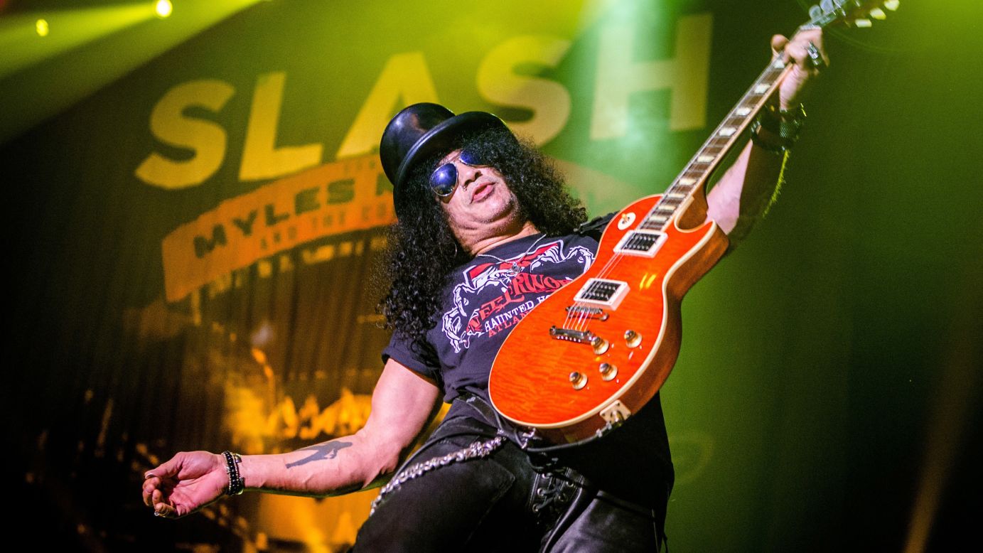 Guitarist Slash rocked into his 50s on July 23. 