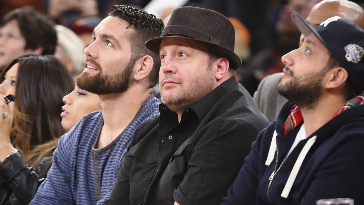 Kevin James, center in hat, who played the "King of Queens," turned 50 on April 26.