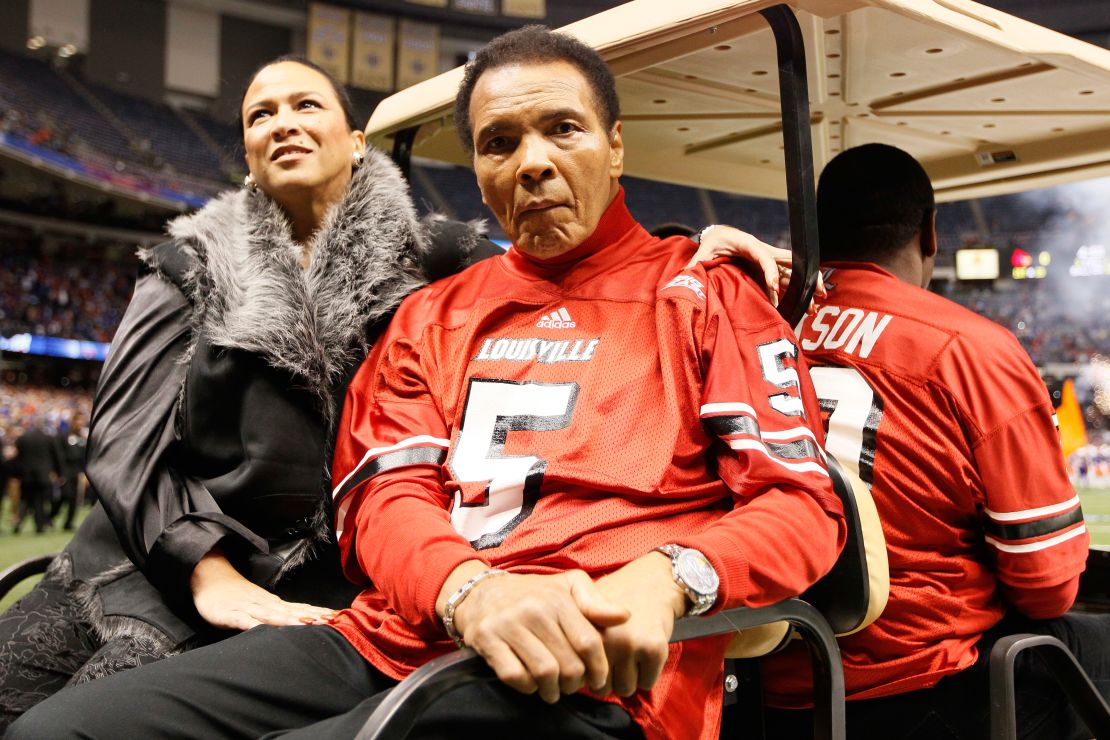 Muhammad Ali at the Allstate Sugar Bowl in New Orleans on January 2, 2013.