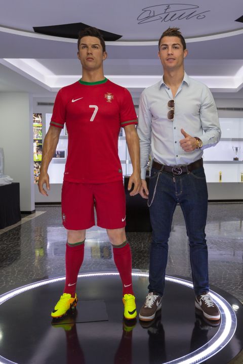 Inside Ronaldo's museum also stands a wax statue of the Real Madrid player.