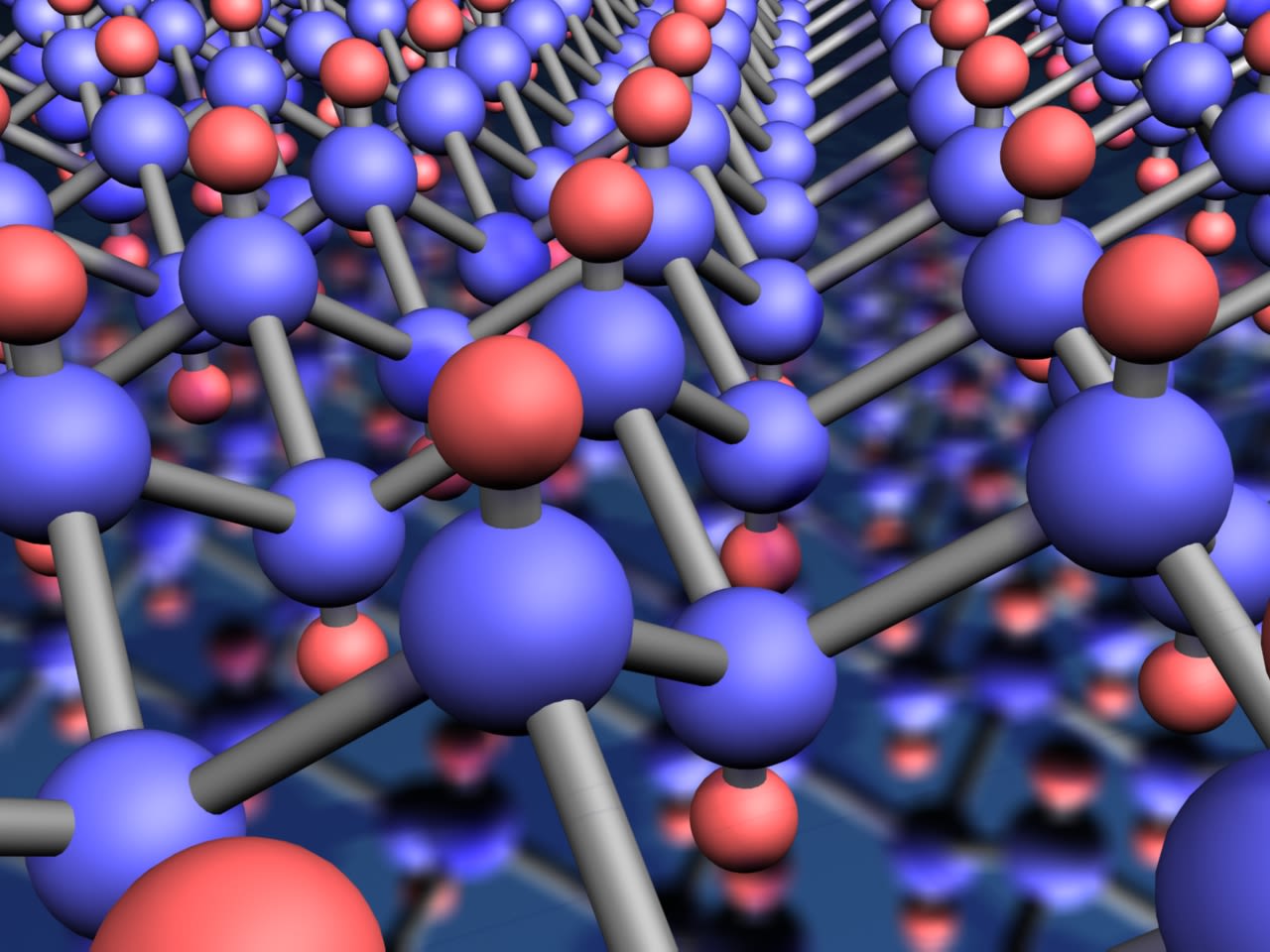 Since its discovery, graphene has spawned many associated products and applications. Pictured is the molecular structure of a graphene crystal - a novel two-dimensional material obtained from graphene (a monolayer of carbon atoms) by attaching hydrogen atoms (red) to each carbon atoms (blue) in the crystal.