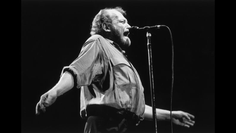 Cocker performs onstage at Stadthalle in Vienna, Austria, in 1987.
