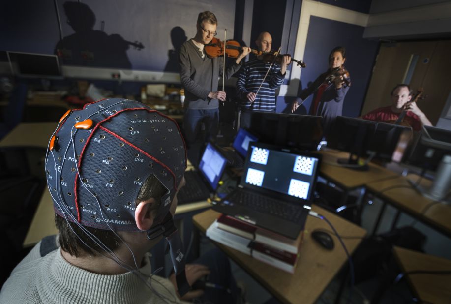 The new system, designed at UK's Plymouth University fuses tech and music allowing people to compose melodies using their eyes. The brain computer music interface (BCMI) uses electrodes plugged into the back of the head.