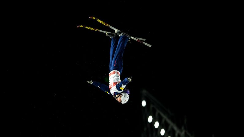 Kiley McKinnon of the United States competes in the freestyle skiing women's aerials finals on day one of the 2014-2015 FIS Freestyle Ski Aerials World Cup on December 20 in Beijing.