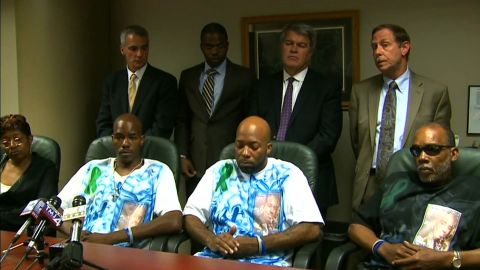 Dontre Hamilton's family speak to the media after learning Hamilton had been shot 14 times by police.