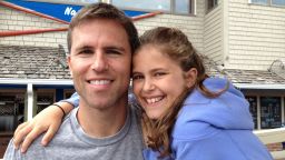 Dave McGrail and his daughter Macy, who's now a 6th grader in middle school.