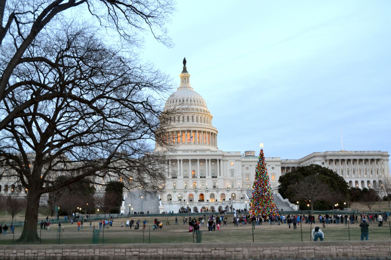 Each year, the <a href="http://ireport.cnn.com/docs/DOC-1071189">Capitol Christmas Tree</a> is hung with some<a href="http://www.aoc.gov/press-room/holiday-tradition" target="_blank" target="_blank"> 5,000 handmade ornaments</a> made mostly by school children in the tree's home state.