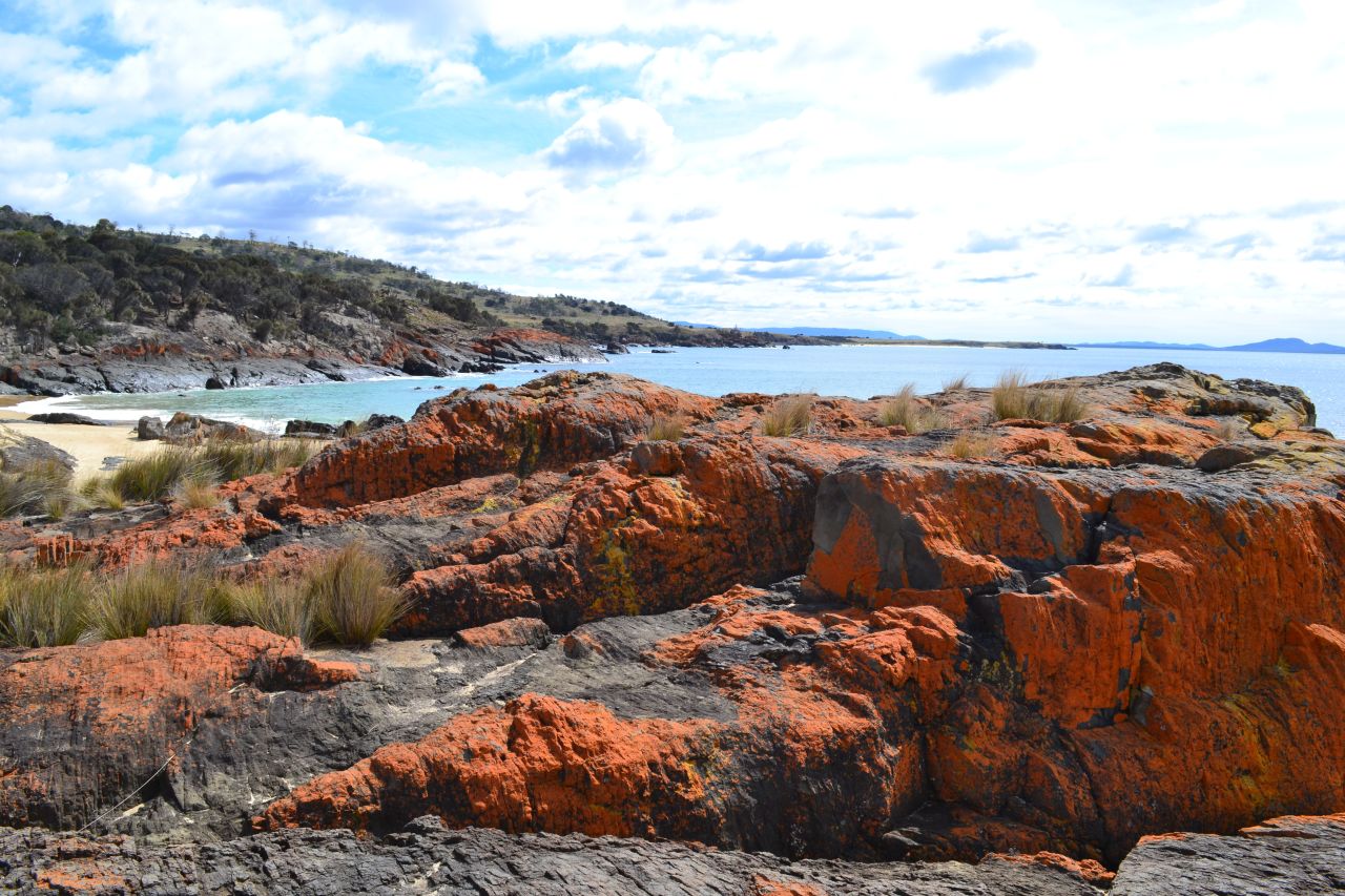 Lichen-tainted rocks at Spikey Beach in Tasmania, Australia, "paint the world in peaceful orange," writes <a href="http://ireport.cnn.com/docs/DOC-1184668">Steven Kemp</a>, a retired air traffic controller. "In a world of turmoil, orange can be meditative."