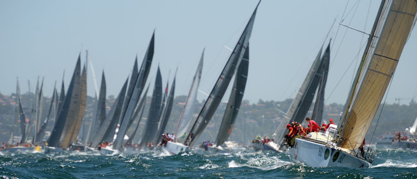 A total of 117 yachts -- the biggest entry since 1994 -- started the race, which has been run for 70 years. 
