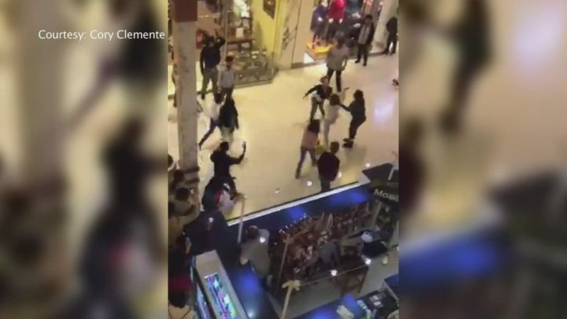 Mall shut down after massive brawl | CNN