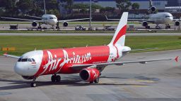 The missing AirAsia Airbus A320-200 plane, seen in a 2013 file photo taken in Singapore.