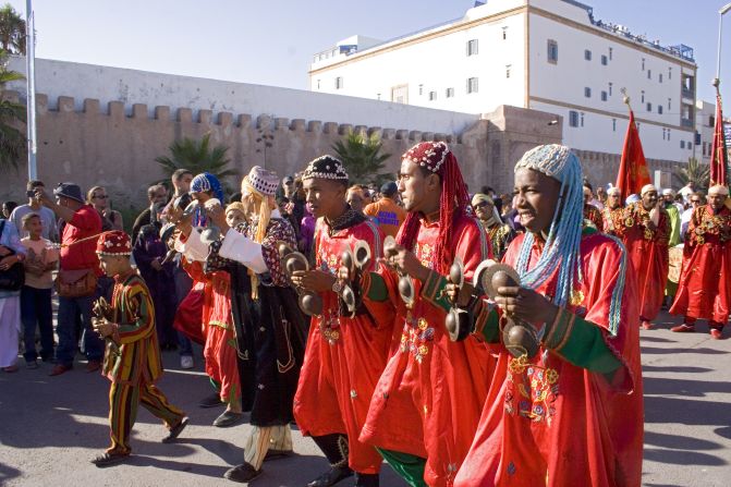 Acts come from all over Africa to perform at Morocco's annual Gnaoua World Music Festival, held in 2015 in May. 