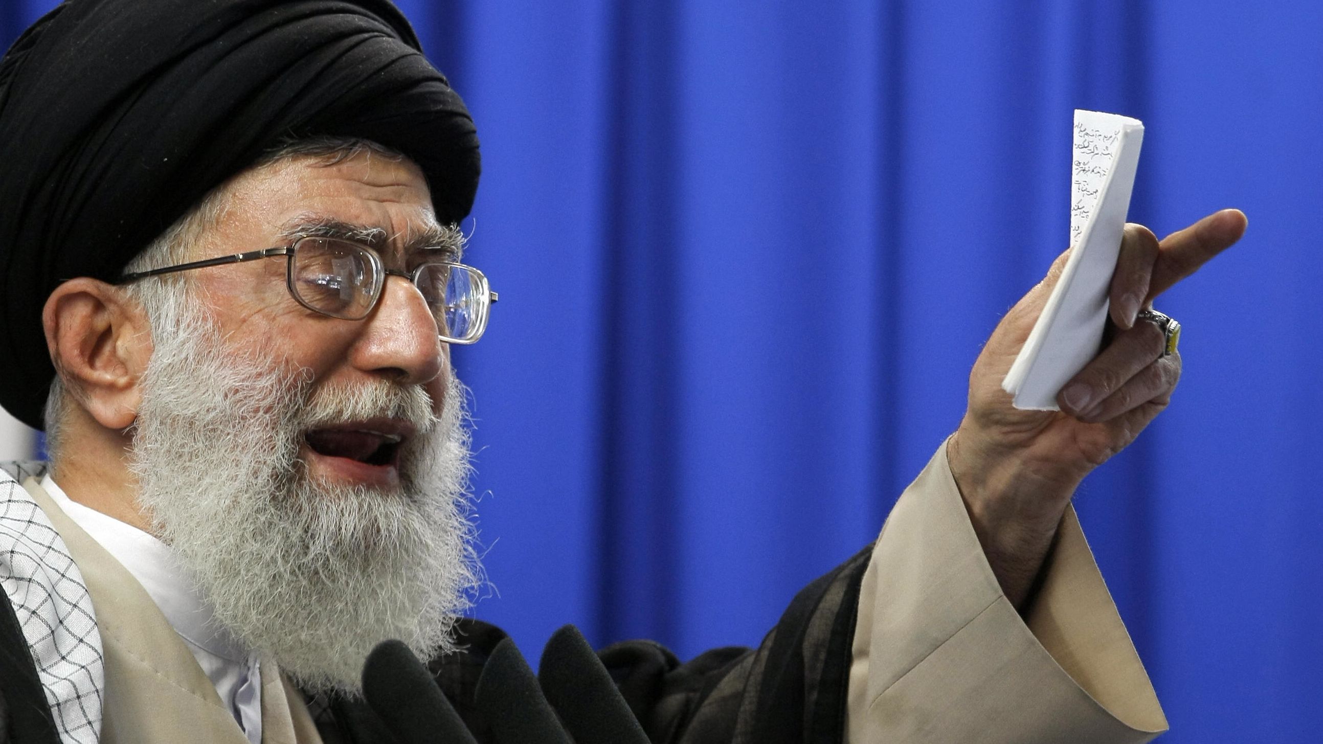 Ayatollah Ali Khamenei, pictured in June 2009, says Iran won't allow inspection of its military facilities.