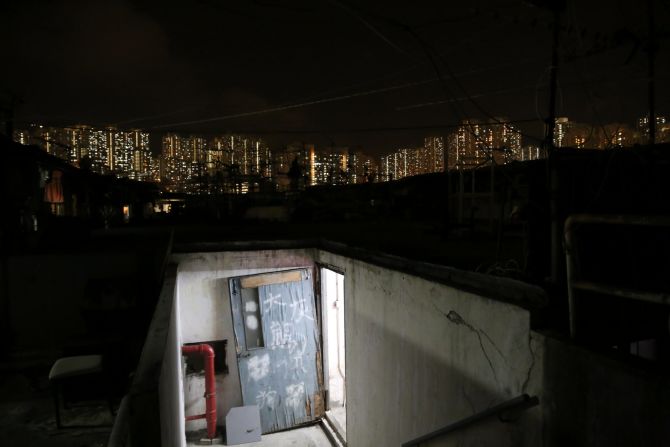 Rooftop houses boast an unrestricted panoramic view of the Hong Kong skyline.