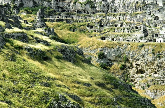 For centuries, Matera's 156 rock crypts and maze of grottoes were home to "troglodyte" outcasts living in inhuman conditions. 