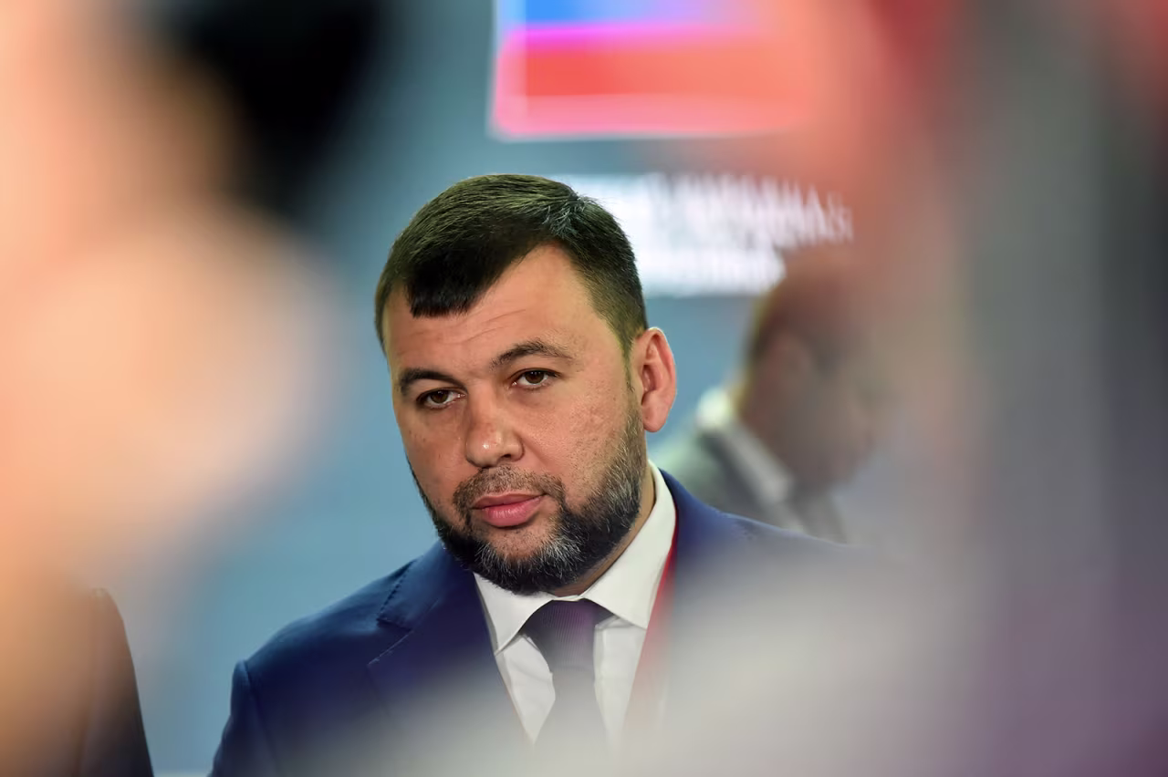 Denis Pushilin, the leader of the separatist Donetsk region, in Saint Petersburg in June. 