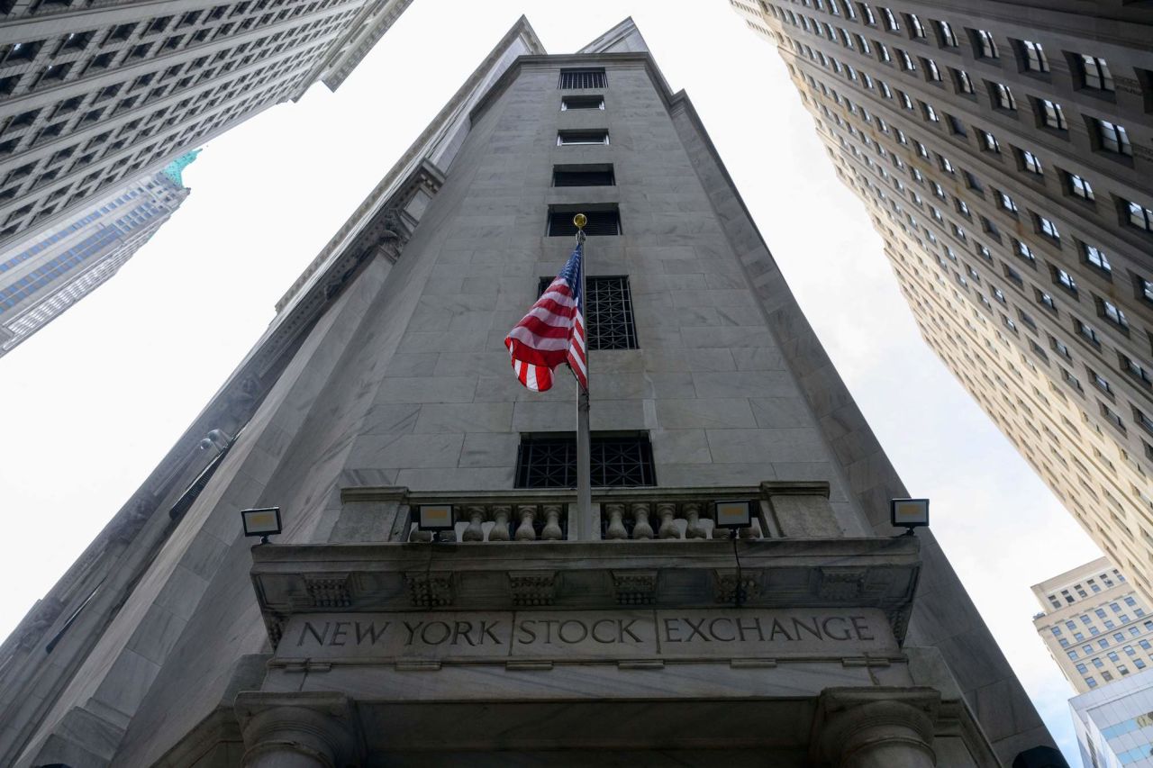 The exterior of the New York Stock Exchange on August 21.