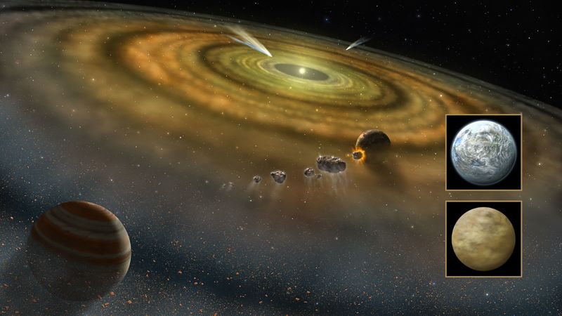 El telescopio Webb identifica la colisión de asteroides en un sistema planetario cercano