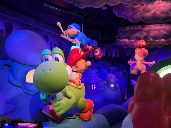 <strong>Fun for kids: </strong>Yoshi’s Adventure is a slow-moving, kid-friendly ride within Super Nintendo World.