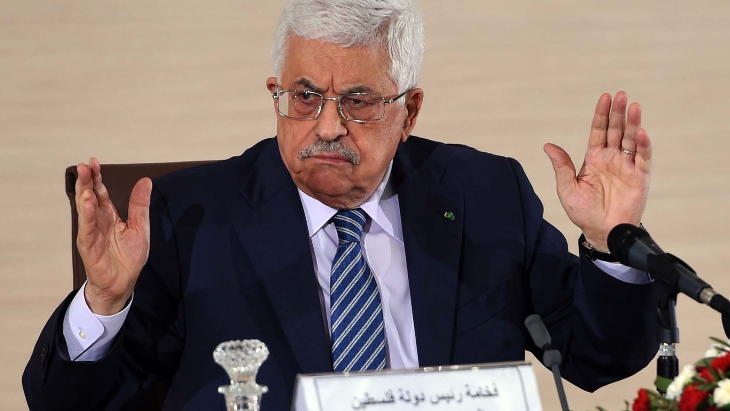 The Palestinian prime minister's office says stories about  President Mahmoud Abbas are an attempt to derail the Mideast peace process.