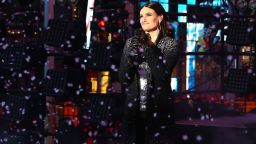 NEW YORK, NY - DECEMBER 31:  Singer Idina Menzel performs as Moet & Chandon Toasts 2015 As The Official Champagne Of New Year's Eve In Times Square on December 31, 2014 in New York City.  (Photo by Astrid Stawiarz/Getty Images for Moet & Chandon)