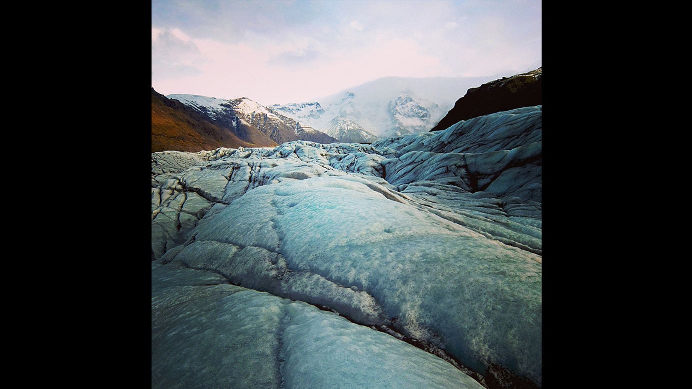 Svinafellsjokull, a glacier in Iceland's Vatnajokull National Park, is one of the locations used in the filming of the movie "Interstellar." It doesn't have a lengthy role in the movie but it's featured strongly in posters and trailer scenes showing star Matthew McConaughey walking across a hostile, wintry terrain. 