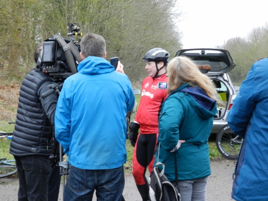 Abraham's record attempt has attracted the media's attention as he embarks on his year-long challenge.