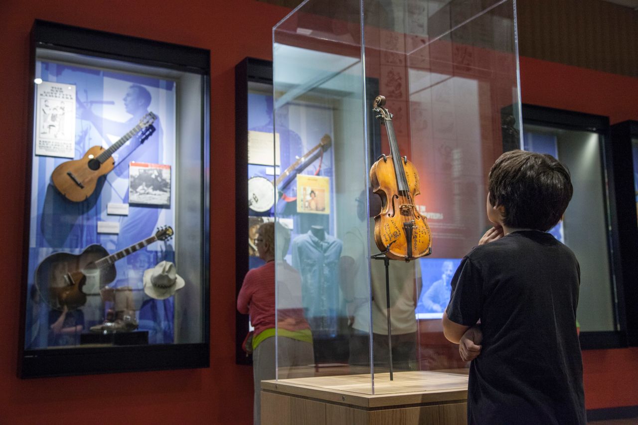 The Woody Guthrie Center celebrates the life and work of the renowned folk singer.