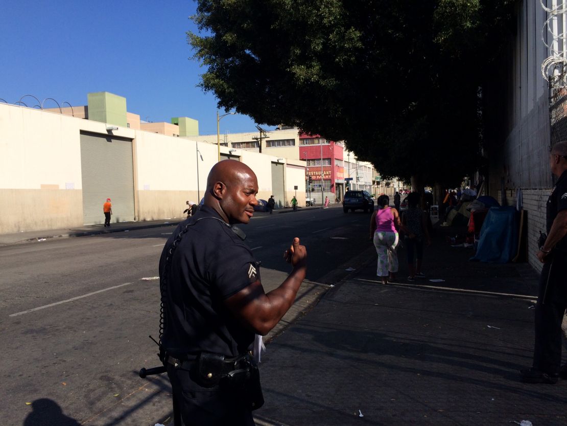 Joseph's beat  includes some of Skid Row's meanest streets.