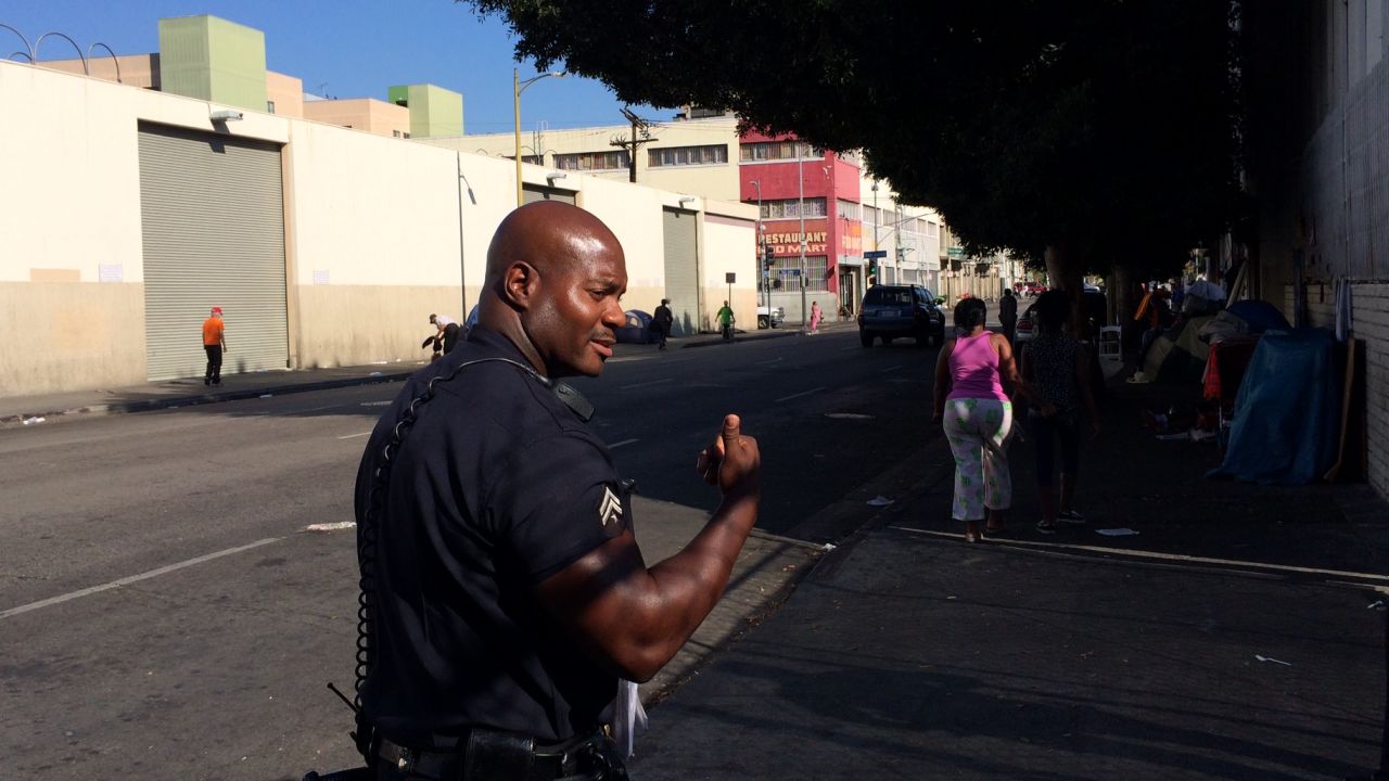 Joseph's beat includes some of Skid Row's meanest streets.