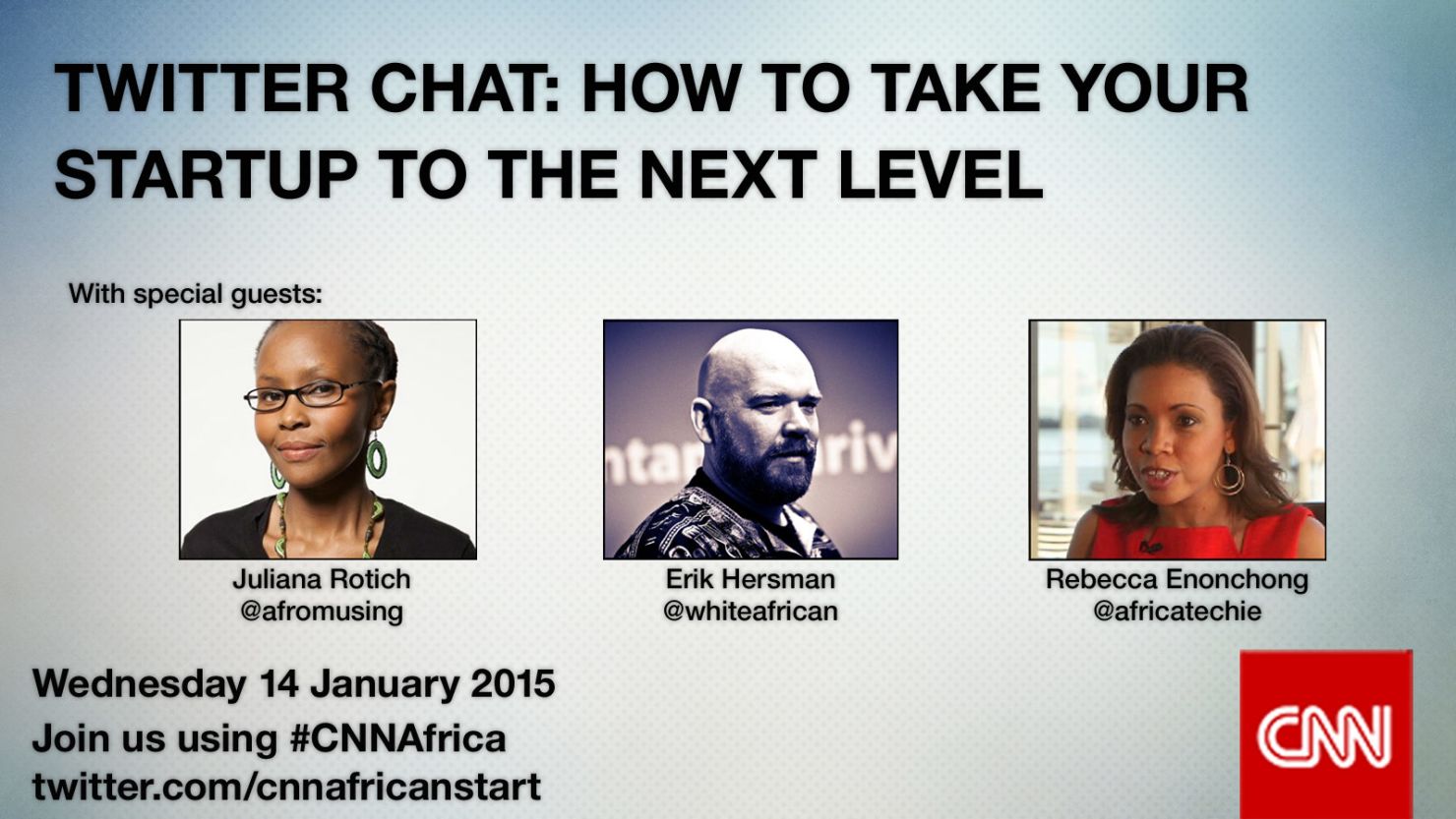 african start up twitter chat promo